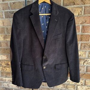 Ralph Lauren Black Corduroy Blazer Sport Coat Men’s Size 40S